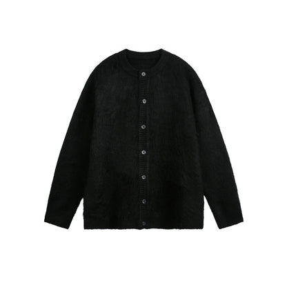 Sleeve Length  Neckline Round Neck  Long Sleeve  Loose Fit  Knit Cardigan