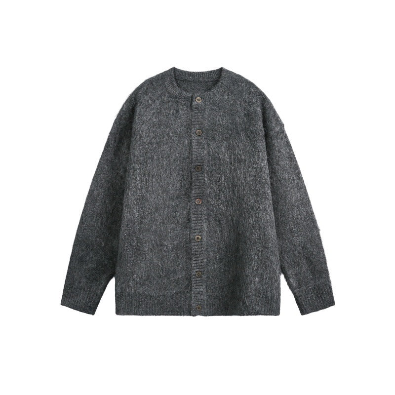 Sleeve Length  Neckline Round Neck  Long Sleeve  Loose Fit  Knit Cardigan