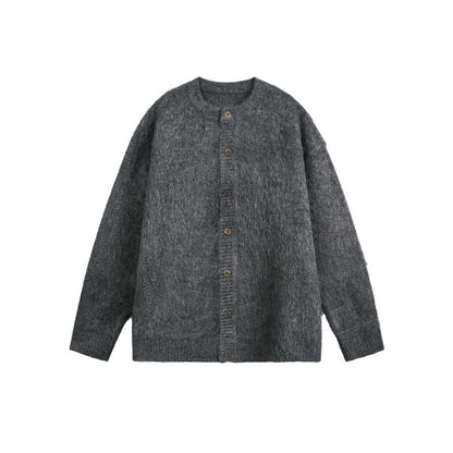 Sleeve Length  Neckline Round Neck  Long Sleeve  Loose Fit  Knit Cardigan