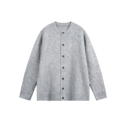 Sleeve Length  Neckline Round Neck  Long Sleeve  Loose Fit  Knit Cardigan