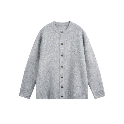 Sleeve Length  Neckline Round Neck  Long Sleeve  Loose Fit  Knit Cardigan