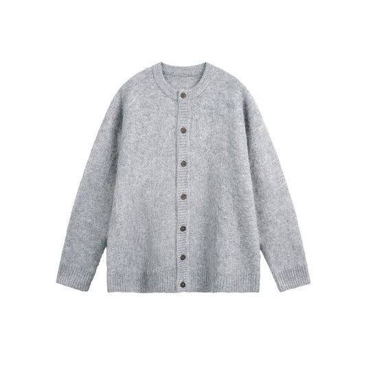 Sleeve Length  Neckline Round Neck  Long Sleeve  Loose Fit  Knit Cardigan